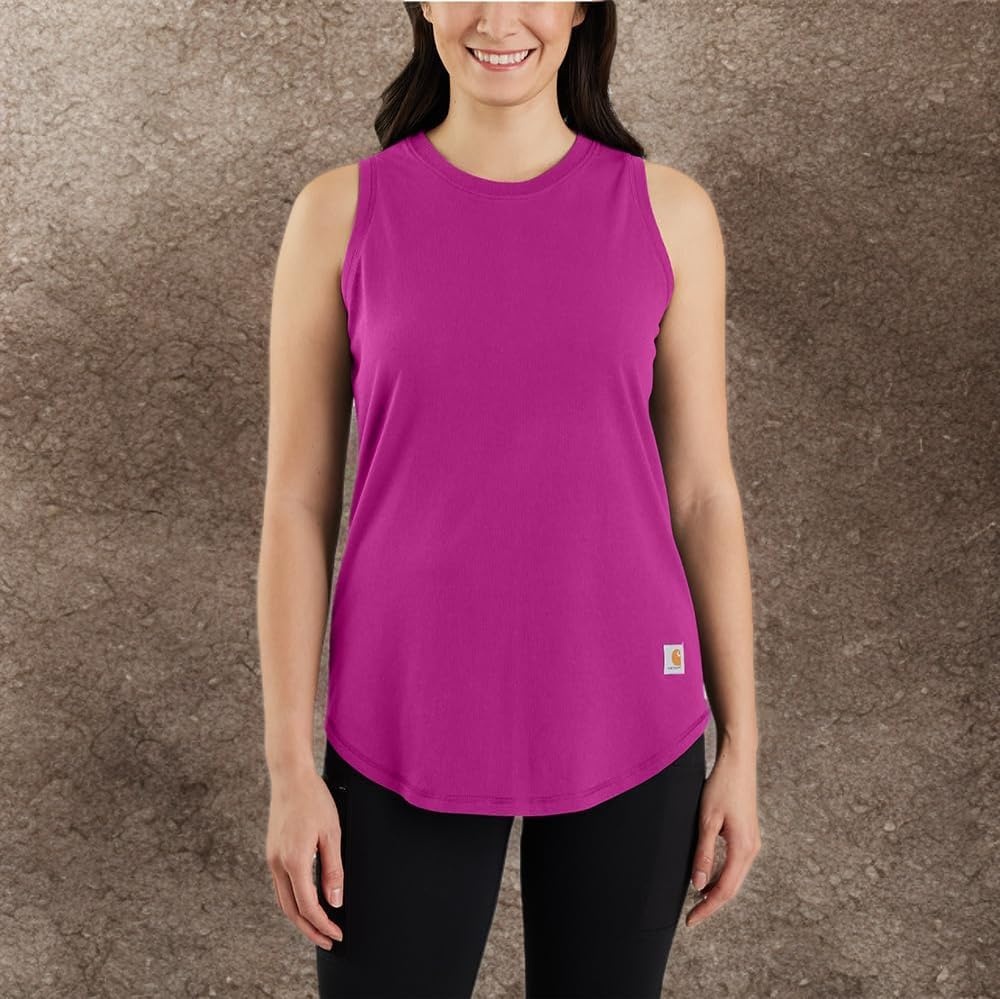 image:imageCarhartt Womens 105414 Womens Force Relaxed Fit TankMagenta Agate