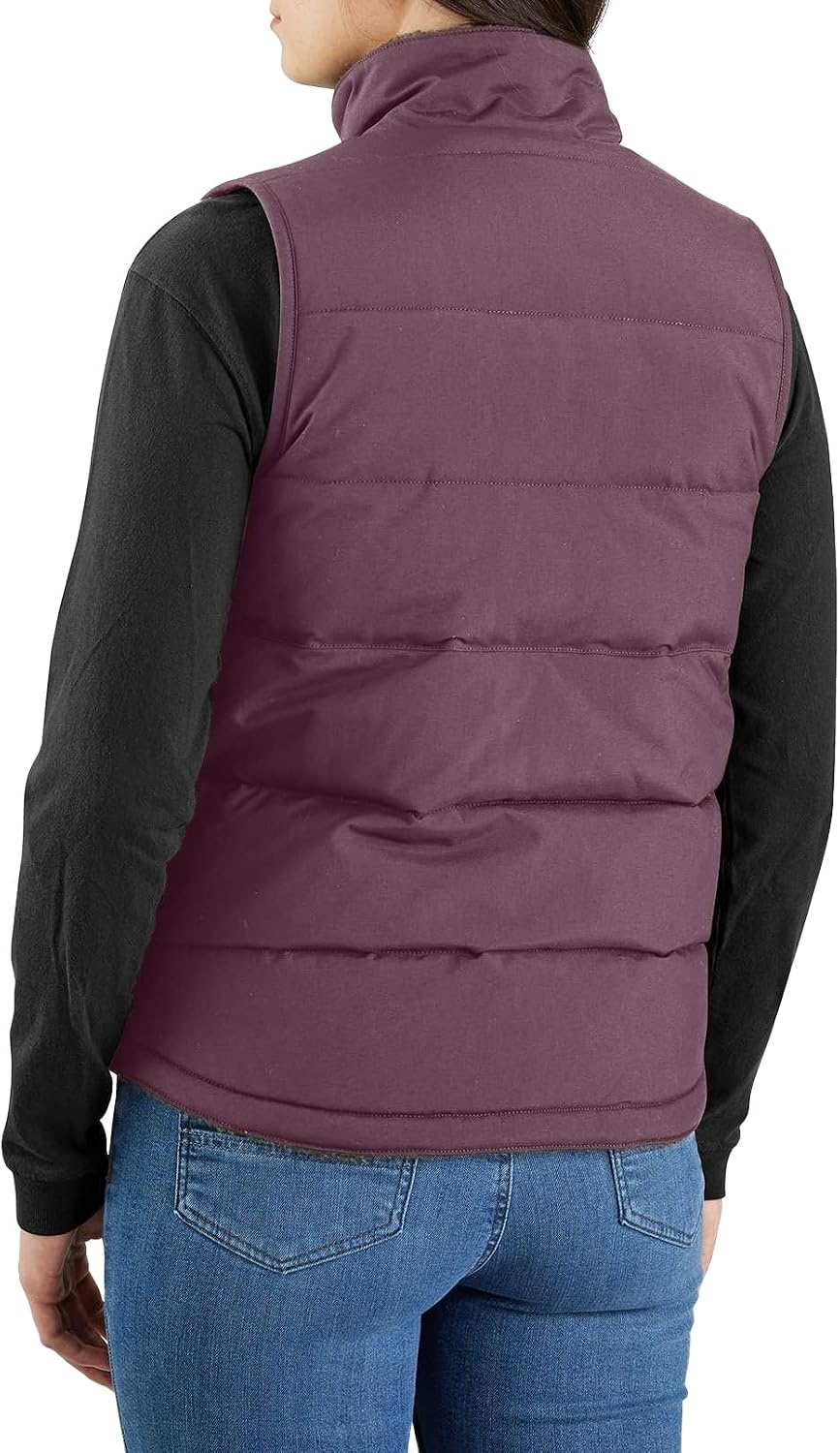 image:imageCarhartt Womens 105607 Womens Montana Reversible Relaxed Fit Insulated VestHuckleberry