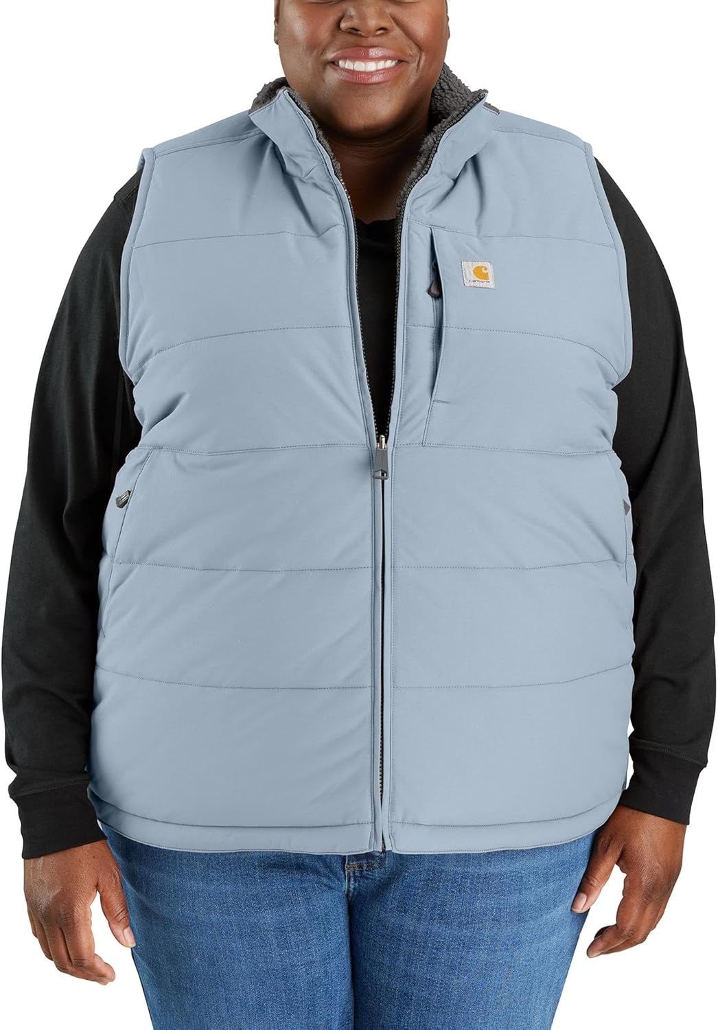 image:imageCarhartt Womens 105607 Womens Montana Reversible Relaxed Fit Insulated VestNeptune