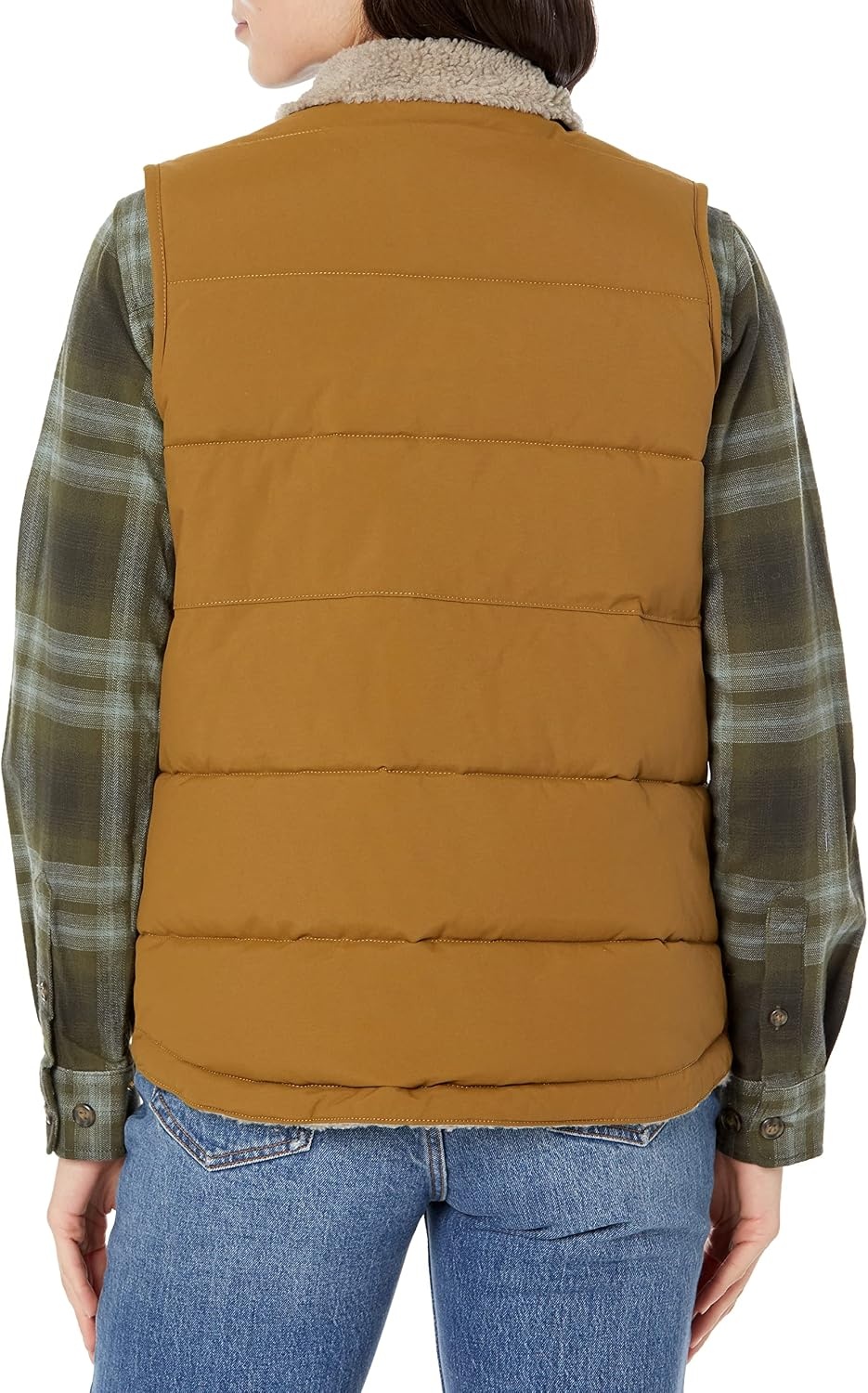 image:imageCarhartt Womens 105607 Womens Montana Reversible Relaxed Fit Insulated VestOak Brown