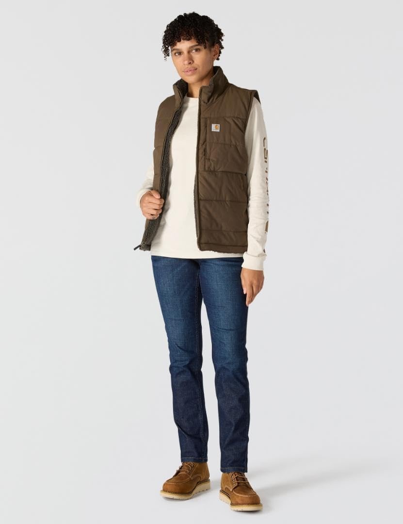 image:imageCarhartt Womens 105607 Womens Montana Reversible Relaxed Fit Insulated VestTarmac