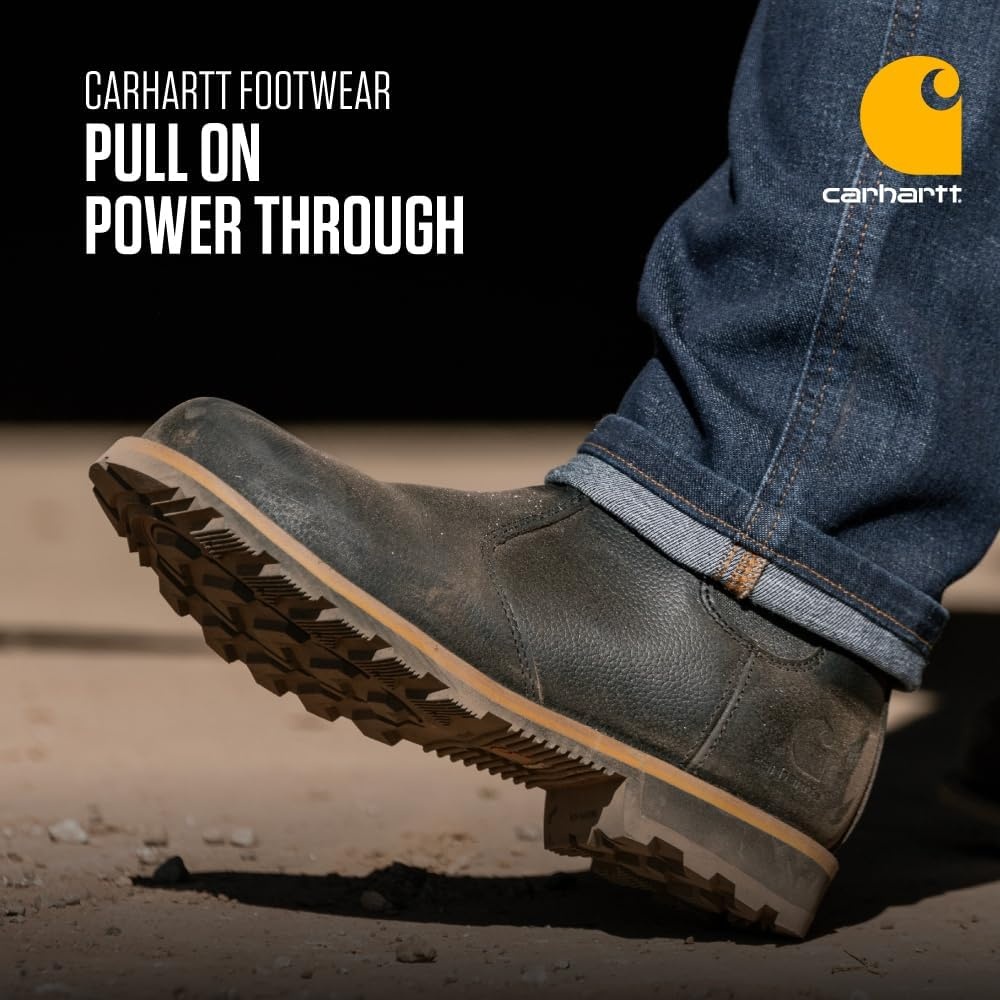image:imageCarhartt Womens Frontier SoftToe Chelsea Work Boot Water Resistant SlipResistant Rubber Outsole Cushioned FootbedBlack
