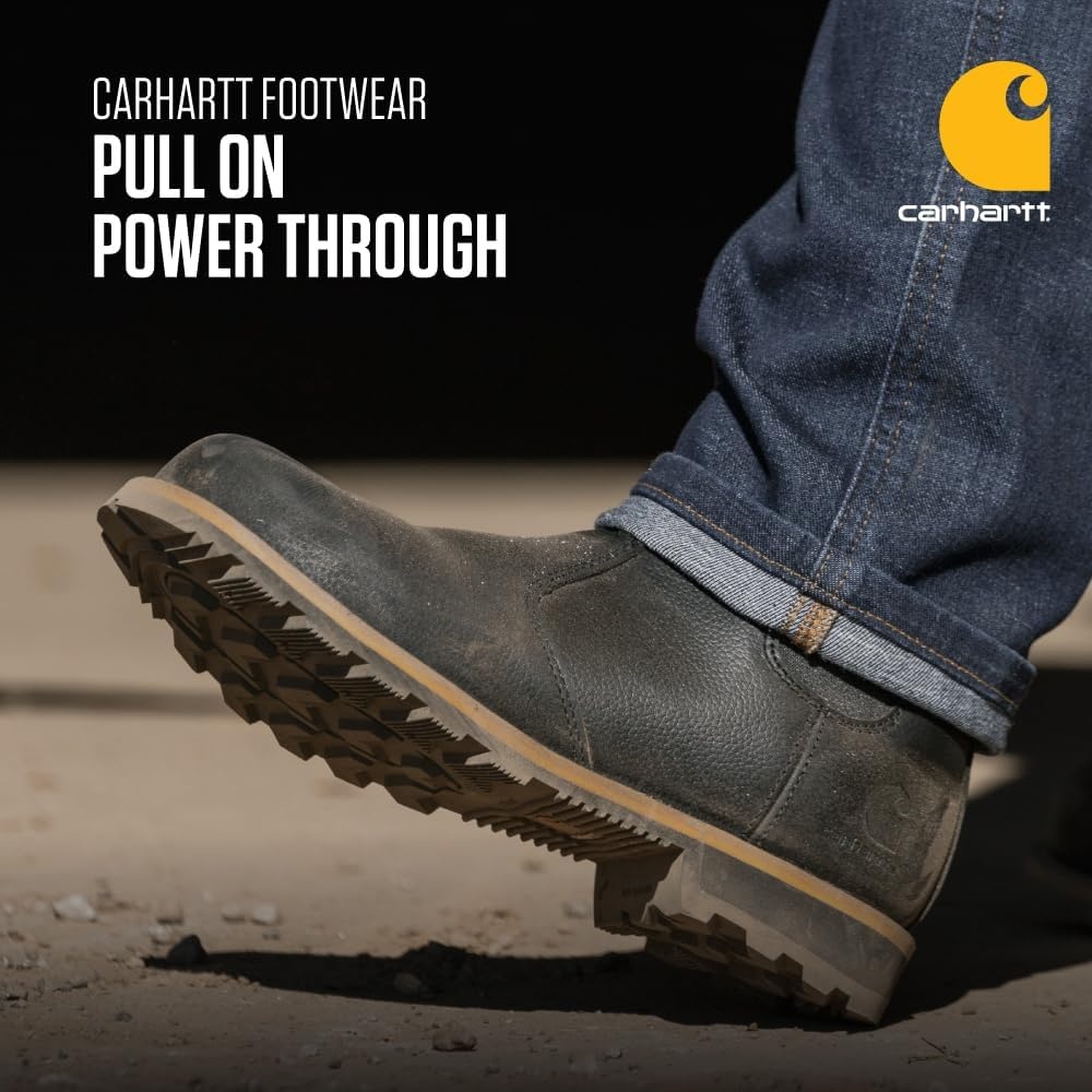 image:imageCarhartt Womens Frontier SoftToe Chelsea Work Boot Water Resistant SlipResistant Rubber Outsole Cushioned FootbedBrown