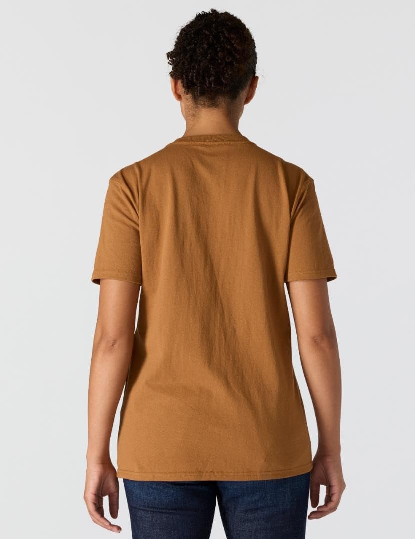 image:imageCarhartt Womens Iconic WK87 Pocket TShirt CloseoutCarhartt Brown