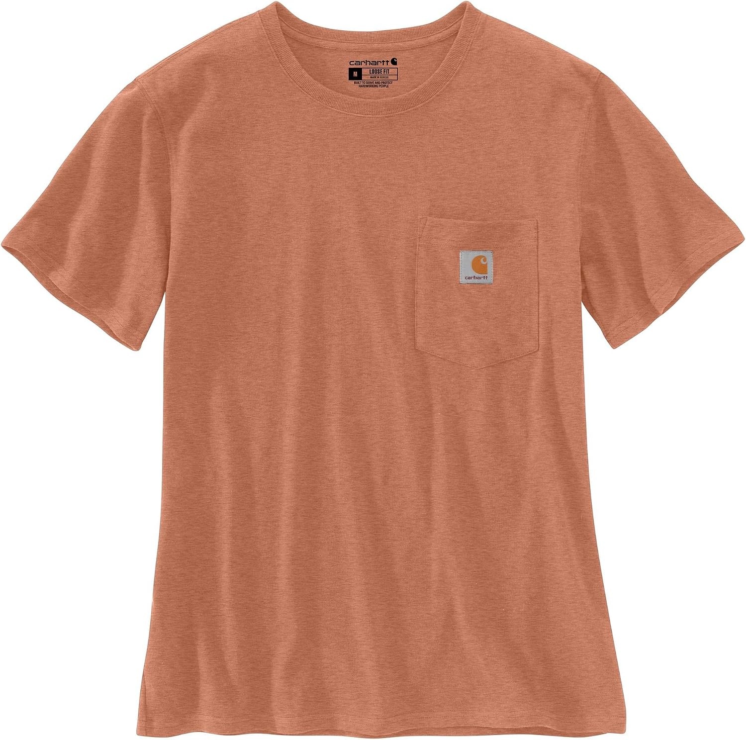 image:imageCarhartt Womens Iconic WK87 Pocket TShirt CloseoutGinger Heather