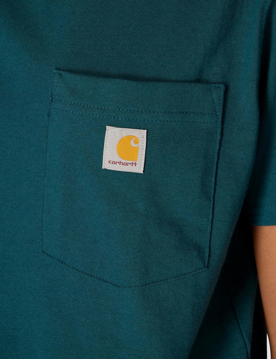 image:imageCarhartt Womens Iconic WK87 Pocket TShirt CloseoutGreenstone