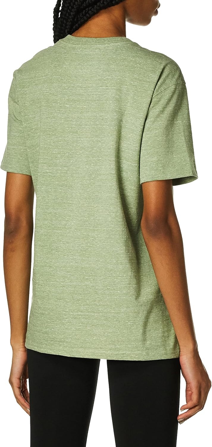 image:imageCarhartt Womens Iconic WK87 Pocket TShirt CloseoutLeaf Green Snow Heather