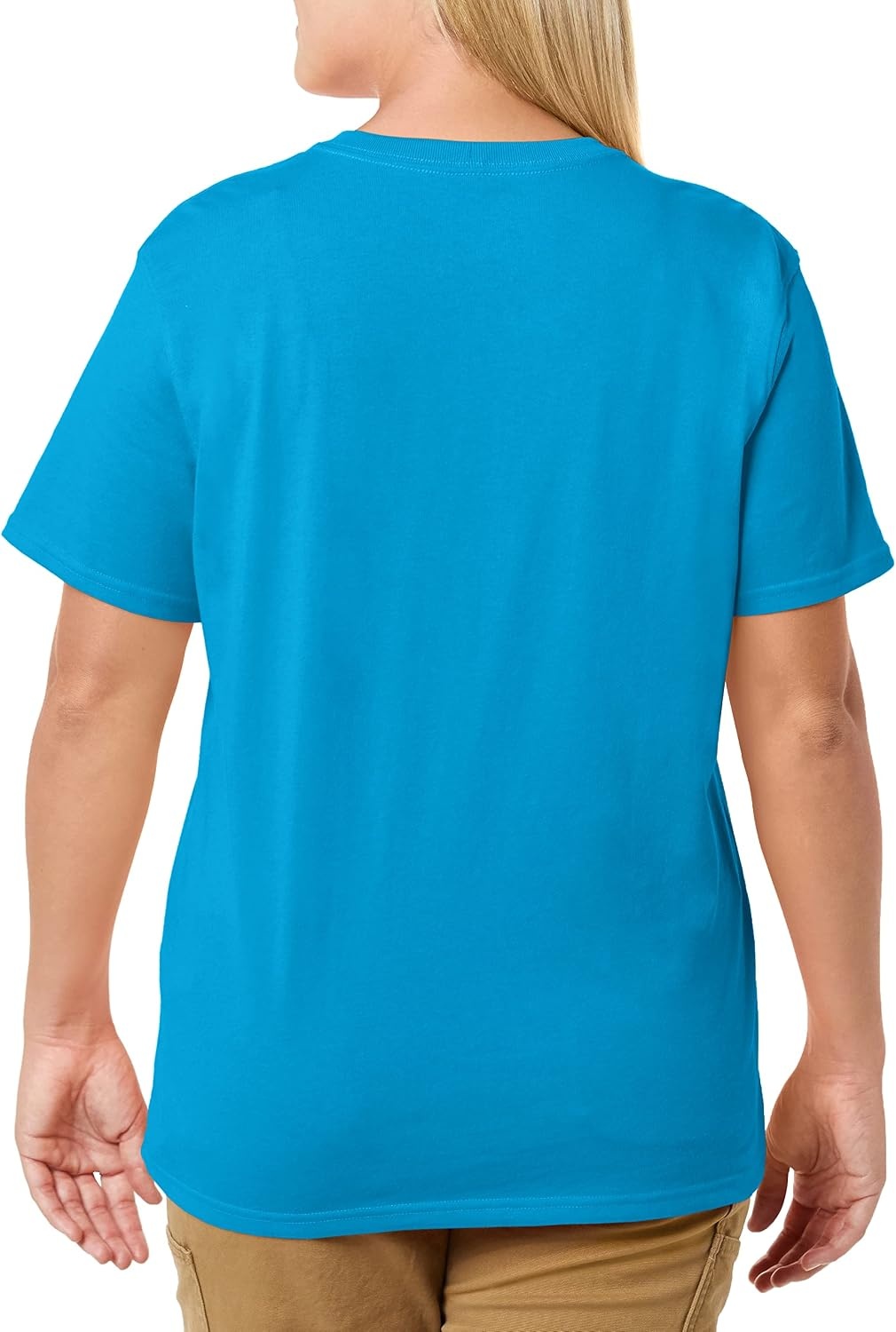 image:imageCarhartt Womens Iconic WK87 Pocket TShirt CloseoutMarine Blue