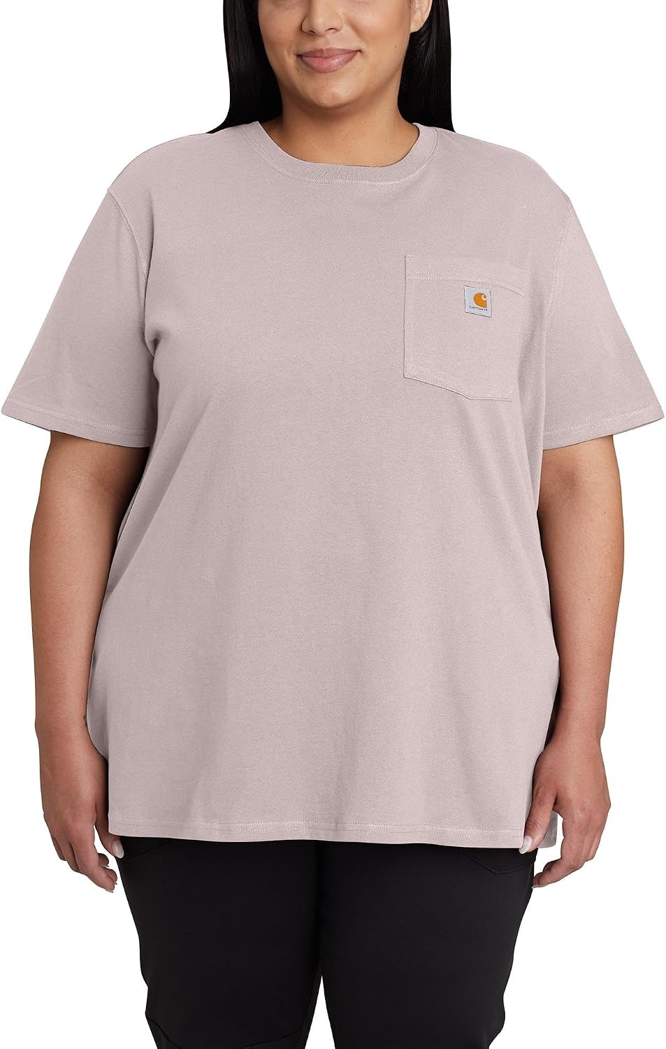 image:imageCarhartt Womens Iconic WK87 Pocket TShirt CloseoutMink