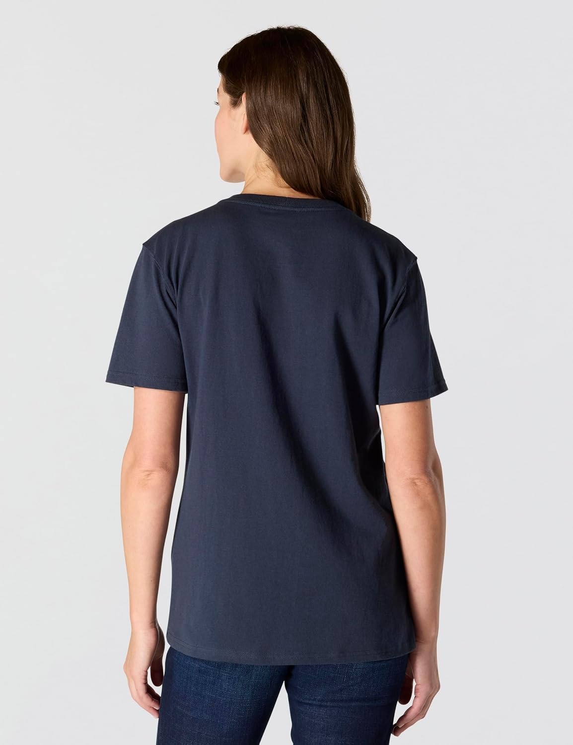 image:imageCarhartt Womens Iconic WK87 Pocket TShirt CloseoutNavy