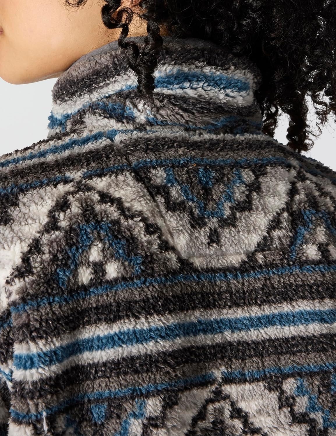image:imageCarhartt Womens Loose Fit Fleece PulloverB Yellowtail Mountain Print Shadow