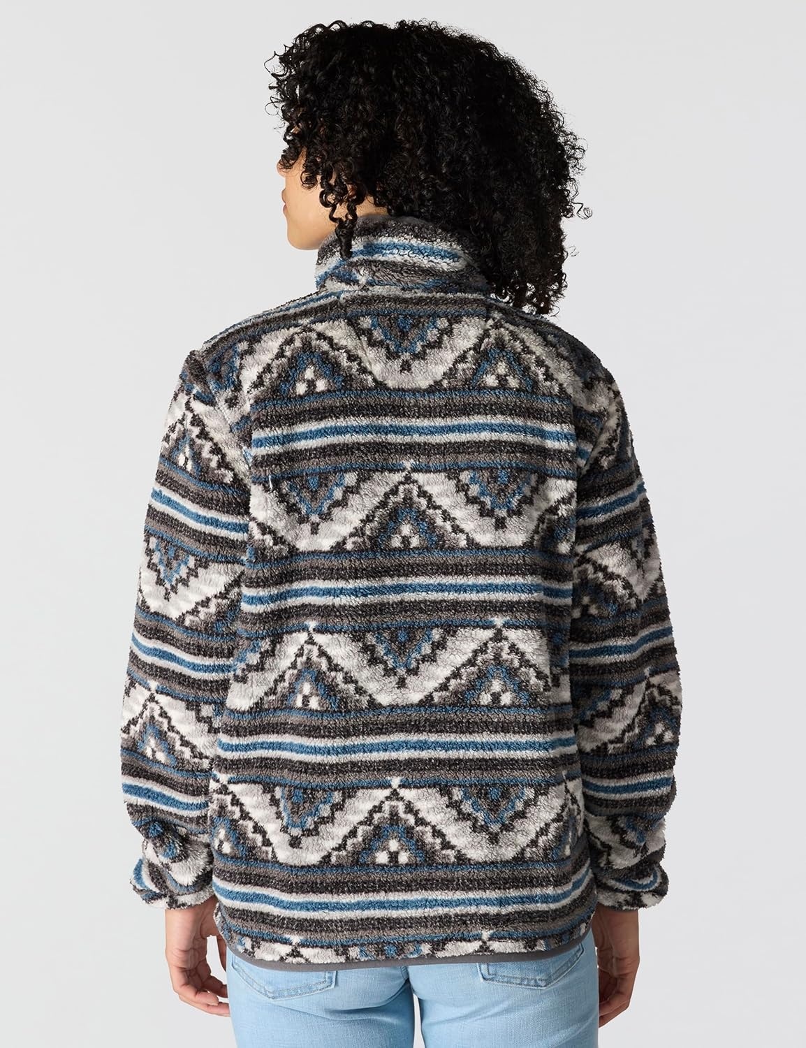 image:imageCarhartt Womens Loose Fit Fleece PulloverB Yellowtail Mountain Print Shadow