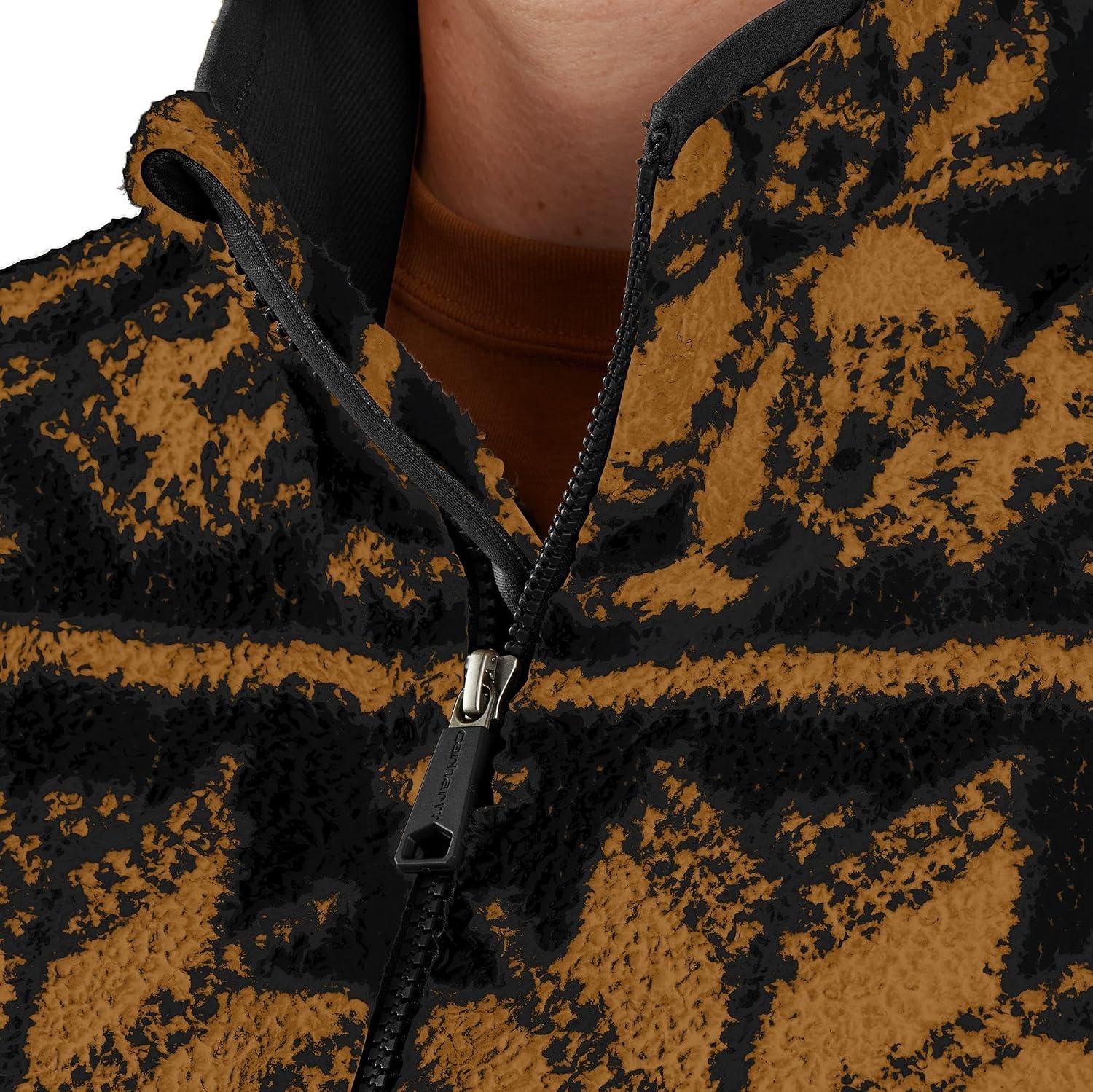 image:imageCarhartt Womens Loose Fit Fleece PulloverBlack Fairisle