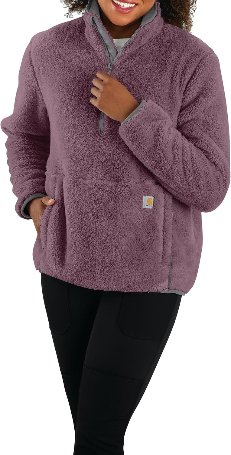 image:imageCarhartt Womens Loose Fit Fleece PulloverHuckleberry