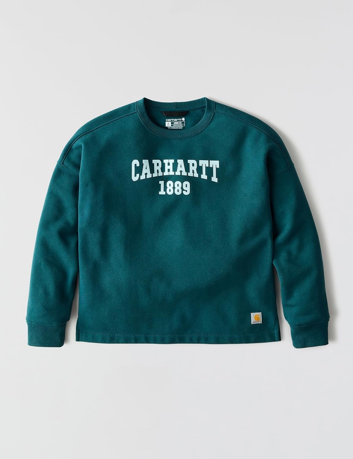 image:imageCarhartt Womens Loose Fit Midweight Carhartt Graphic SweatshirtGreenstone