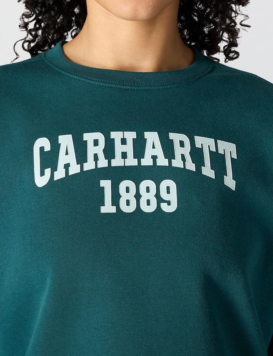 image:imageCarhartt Womens Loose Fit Midweight Carhartt Graphic SweatshirtGreenstone