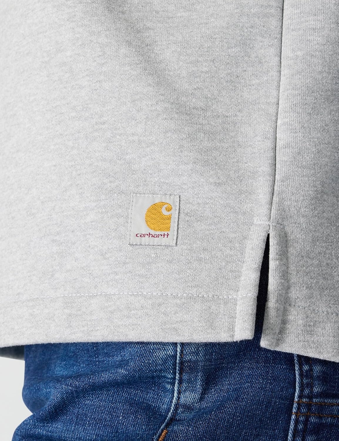 image:imageCarhartt Womens Loose Fit Midweight Carhartt Graphic SweatshirtHeather Gray