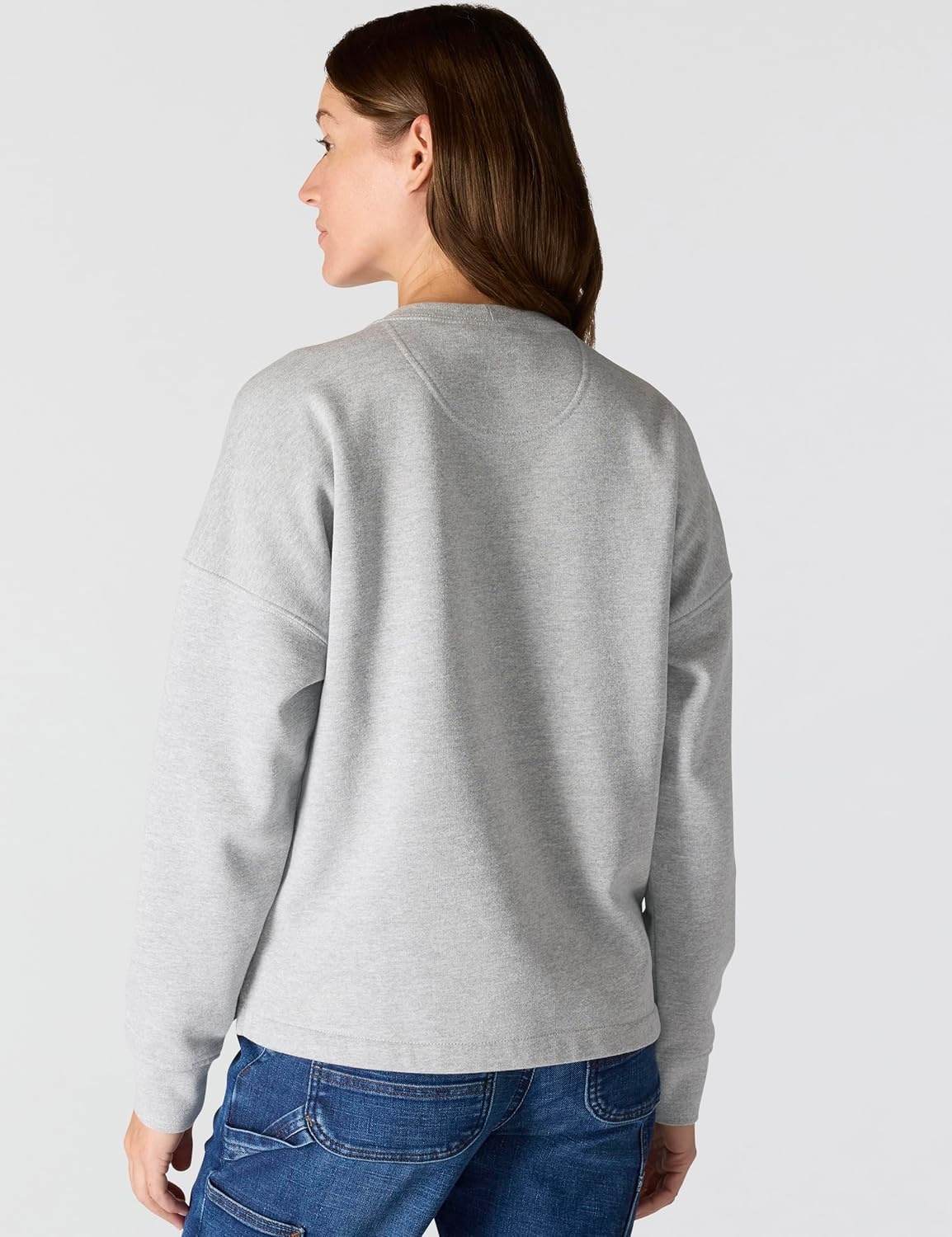 image:imageCarhartt Womens Loose Fit Midweight Carhartt Graphic SweatshirtHeather Gray