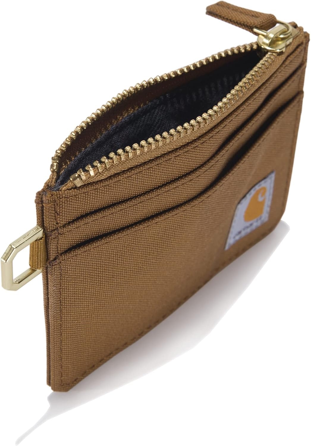 image:imageCarhartt Womens Nylon Duck Zippered Card Keeper WalletNylon Duck Zippered Carhartt Brown