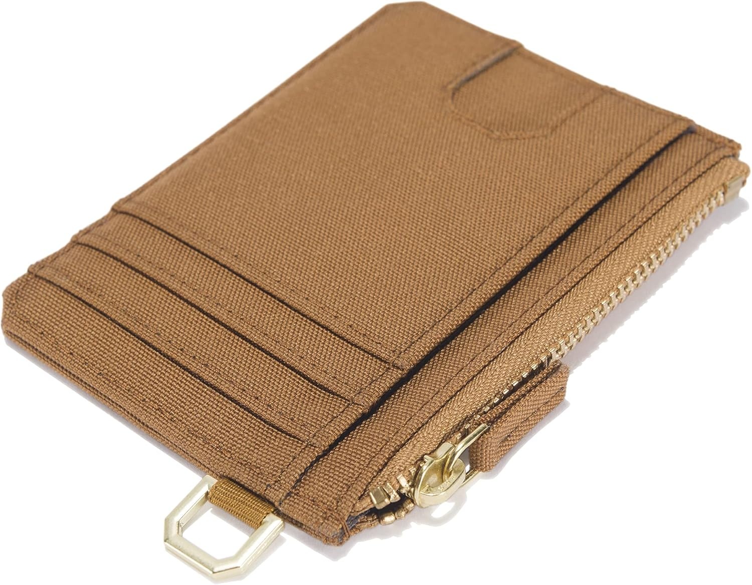 image:imageCarhartt Womens Nylon Duck Zippered Card Keeper WalletNylon Duck Zippered Carhartt Brown