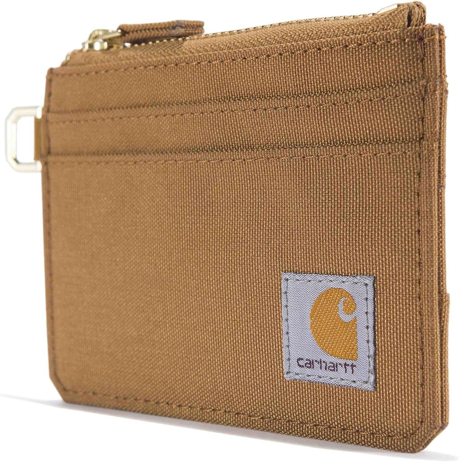 image:imageCarhartt Womens Nylon Duck Zippered Card Keeper WalletNylon Duck Zippered Carhartt Brown