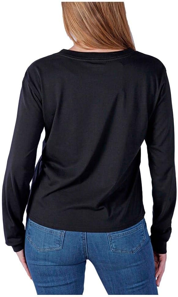 image:imageCarhartt Womens Tencel Fiber Series Loose Fit LongSleeve Pocket TShirtBlack