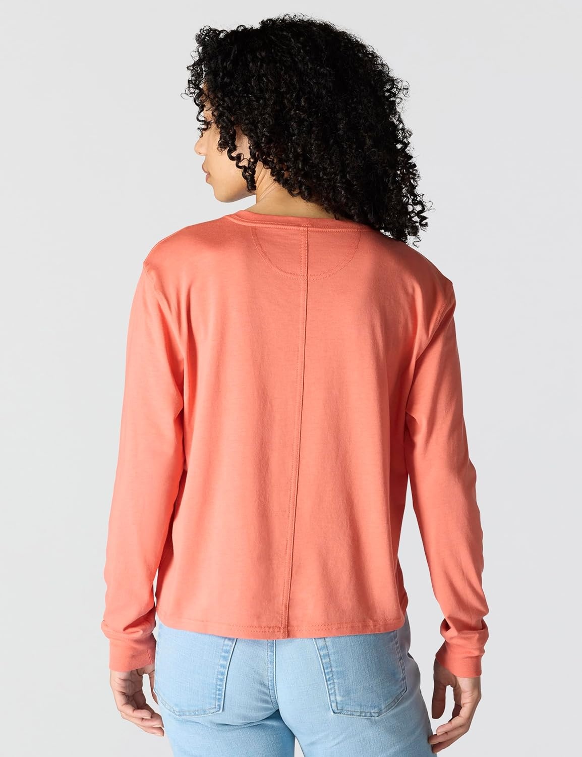 image:imageCarhartt Womens Tencel Fiber Series Loose Fit LongSleeve Pocket TShirtDusty Cedar