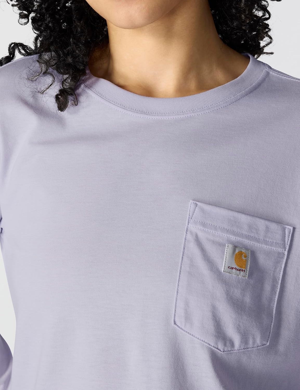 image:imageCarhartt Womens Tencel Fiber Series Loose Fit LongSleeve Pocket TShirtMica