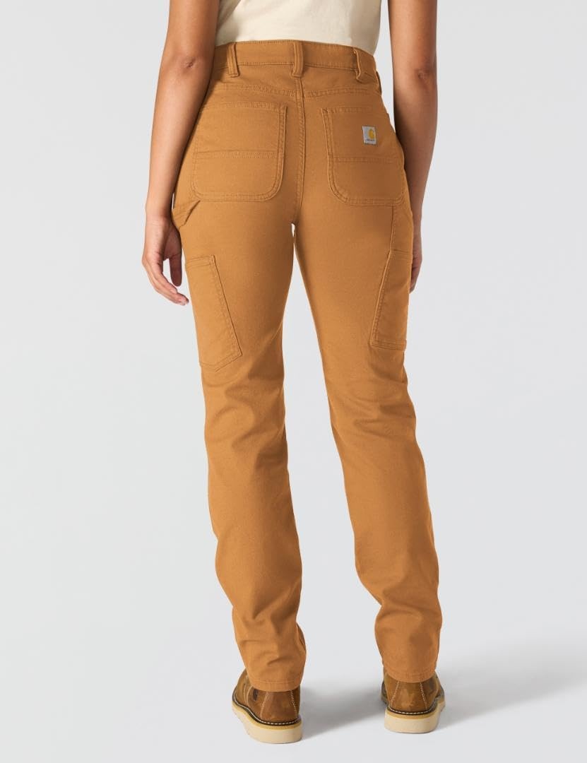 image:imageCarhartt Womens The Essential Ashland DoubleFront PantCarhartt Brown