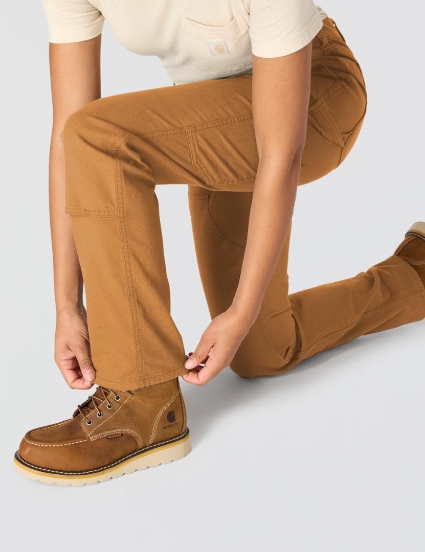 image:imageCarhartt Womens The Essential Ashland DoubleFront PantCarhartt Brown