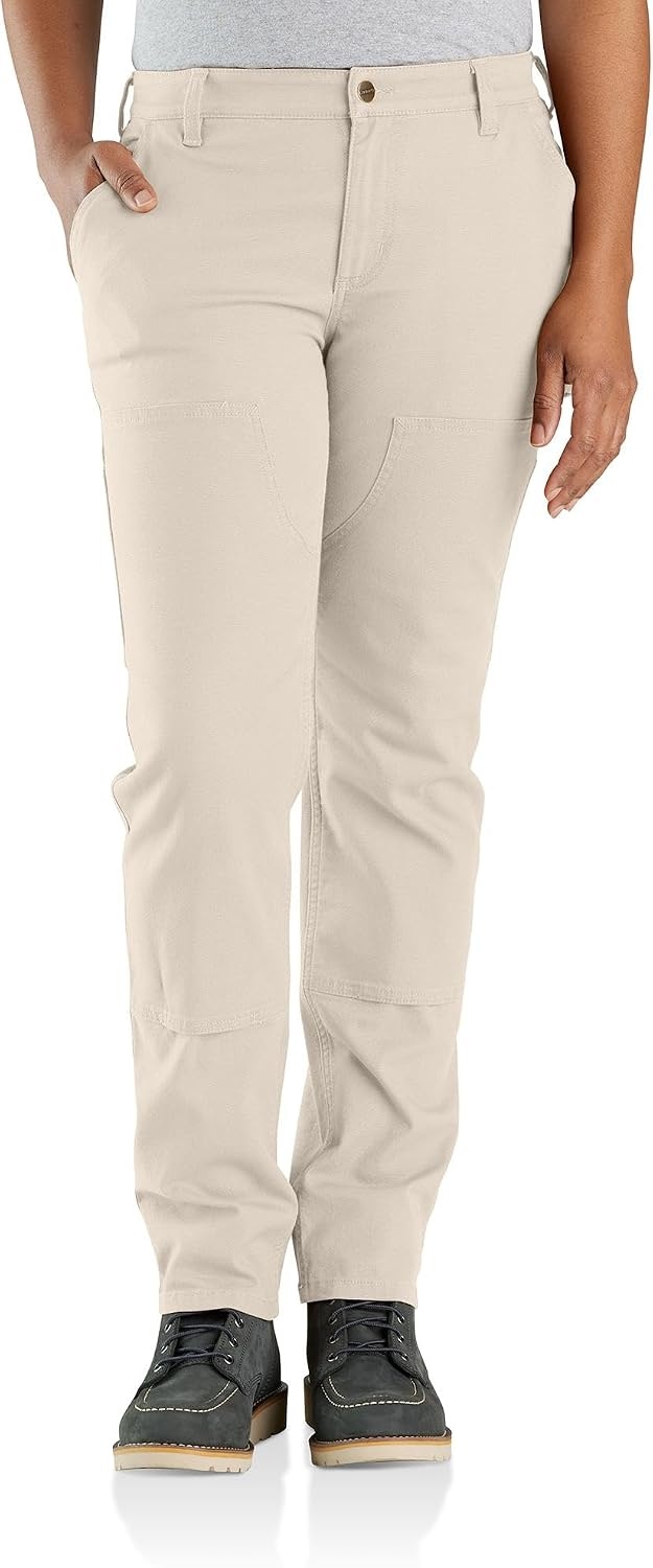 image:imageCarhartt Womens The Essential Ashland DoubleFront PantNatural