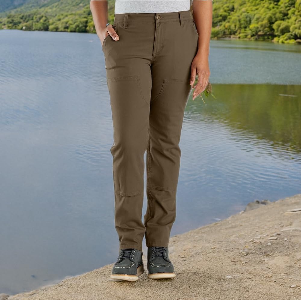 image:imageCarhartt Womens The Essential Ashland DoubleFront PantTarmac