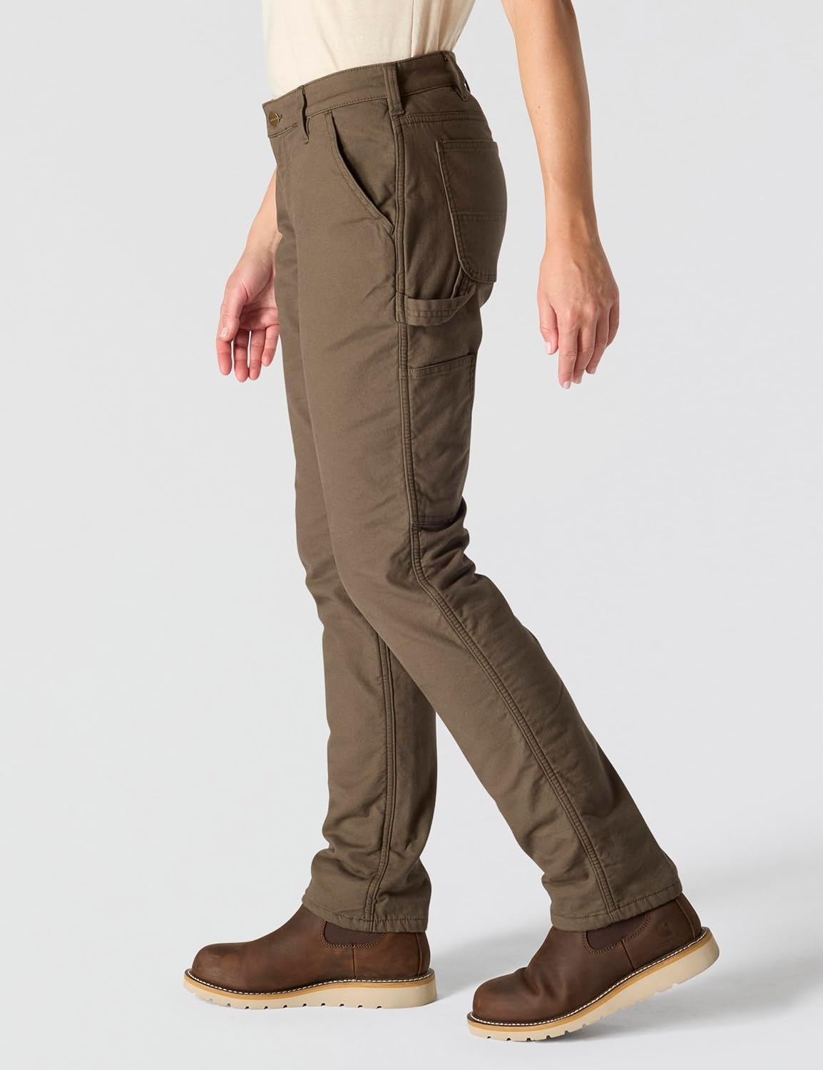 image:imageCarhartt Womens The Essential Lined Canvas PantTarmac
