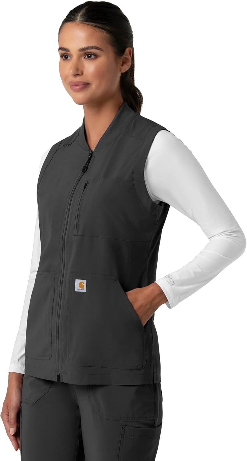image:imageCarhartt Womens Womens Lightweight Scrub VestBlack