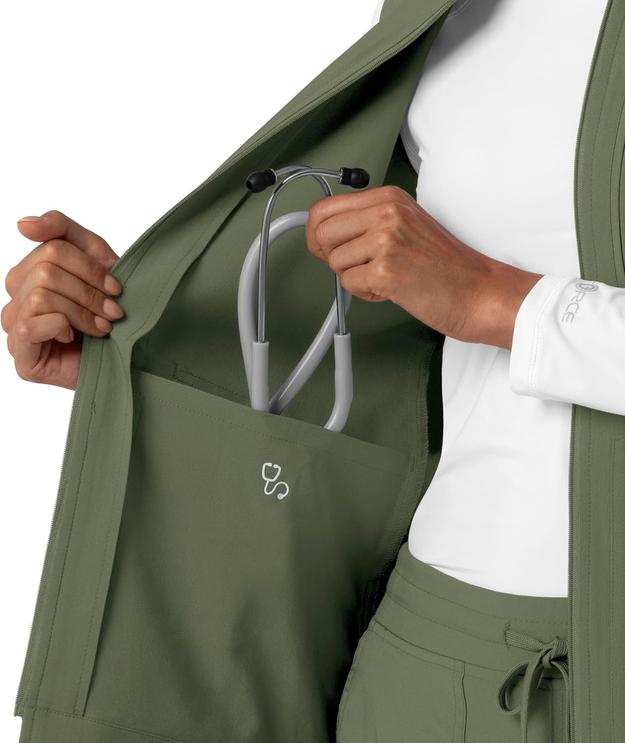 image:imageCarhartt Womens Womens Lightweight Scrub VestOlive