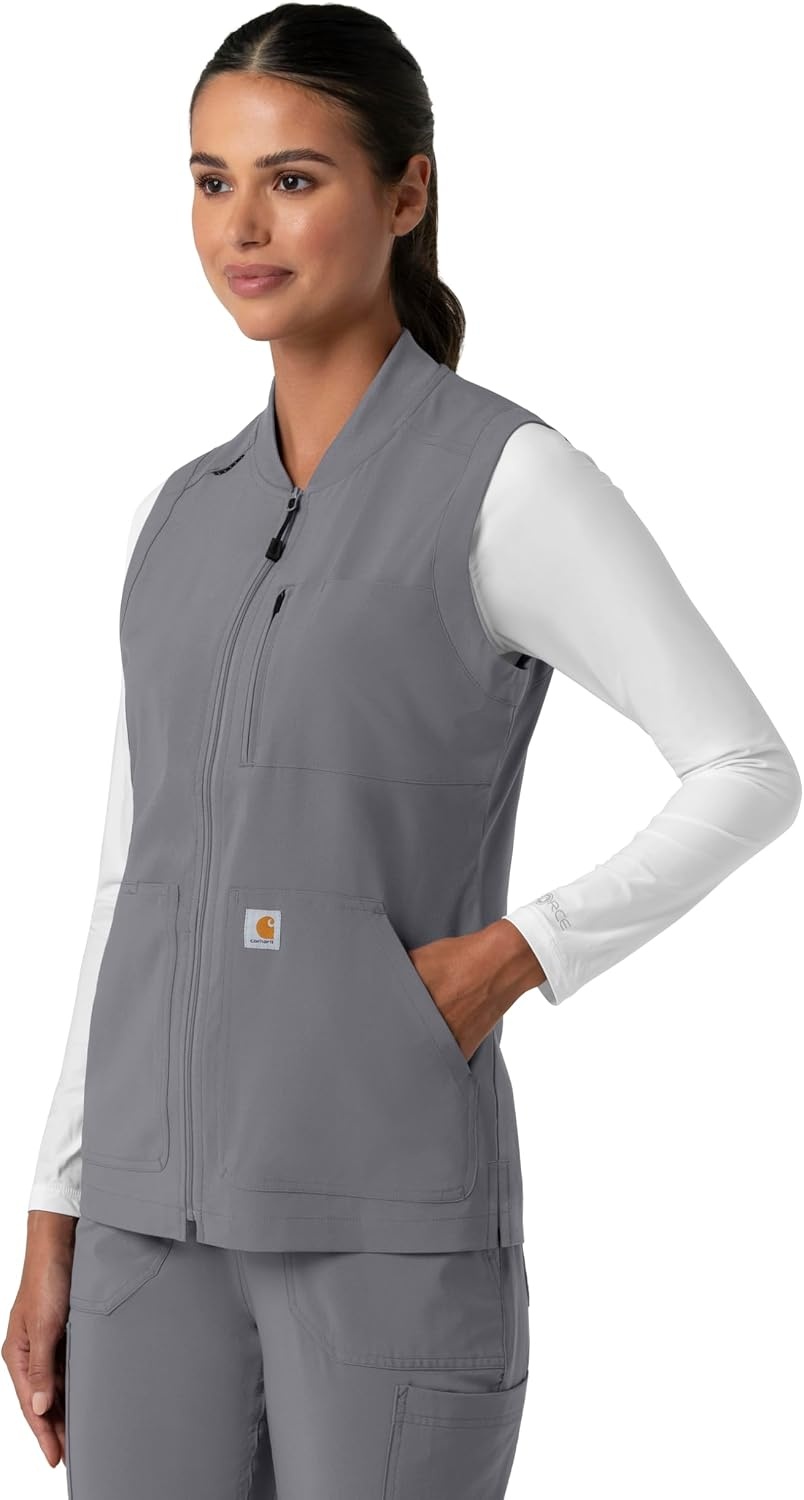 image:imageCarhartt Womens Womens Lightweight Scrub VestPewter