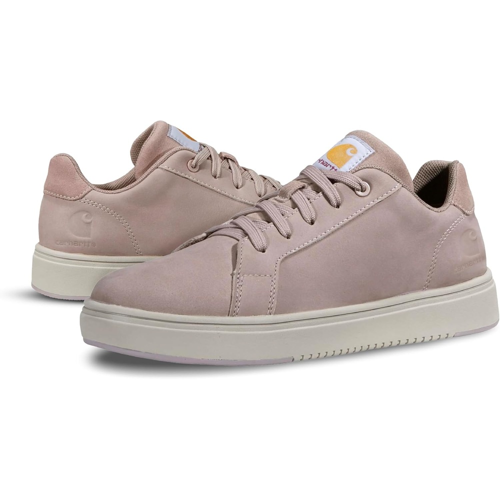 image:imageCarhartt Detroit Leather Sneakers for Women  Comfortable Shoes for Women with Wide Toe Box Comfort Footbed and Midsole and SlipResistant OutsoleLight Purple