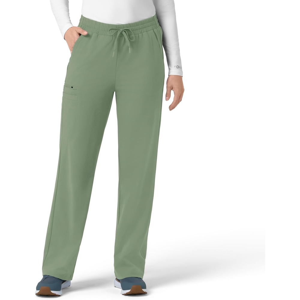 image:imageCarhartt Force CrossFlex Knit Womens Boot Cut Scrub PantGreen Slate