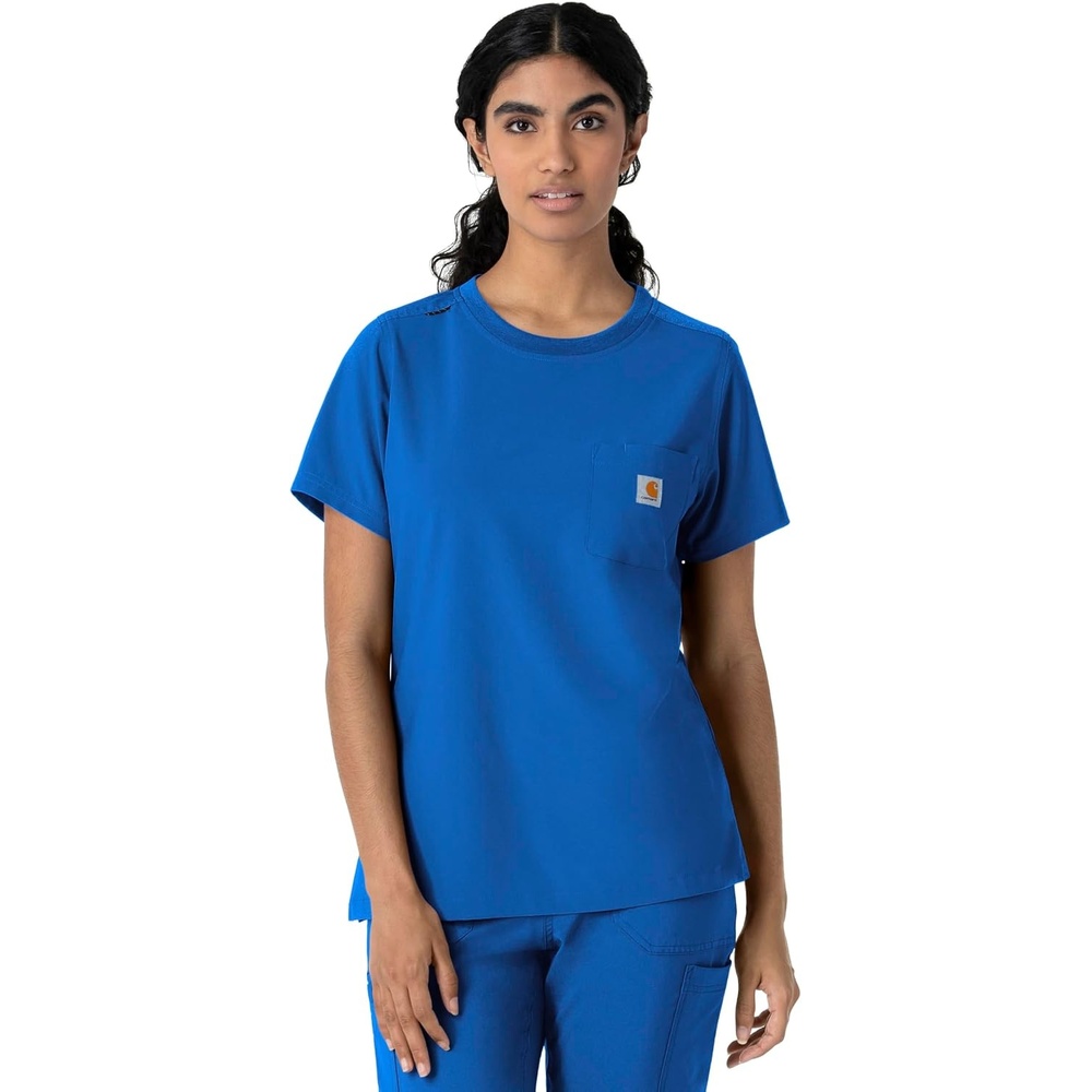 image:imageCarhartt Force CrossFlex Womens Crew Neck Scrub TopRoyal