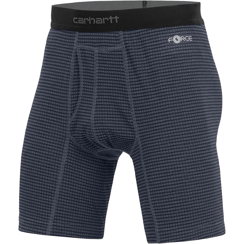 image:imageCarhartt Mens MBB123 8 Inch Tech Boxer BriefNavy Grid