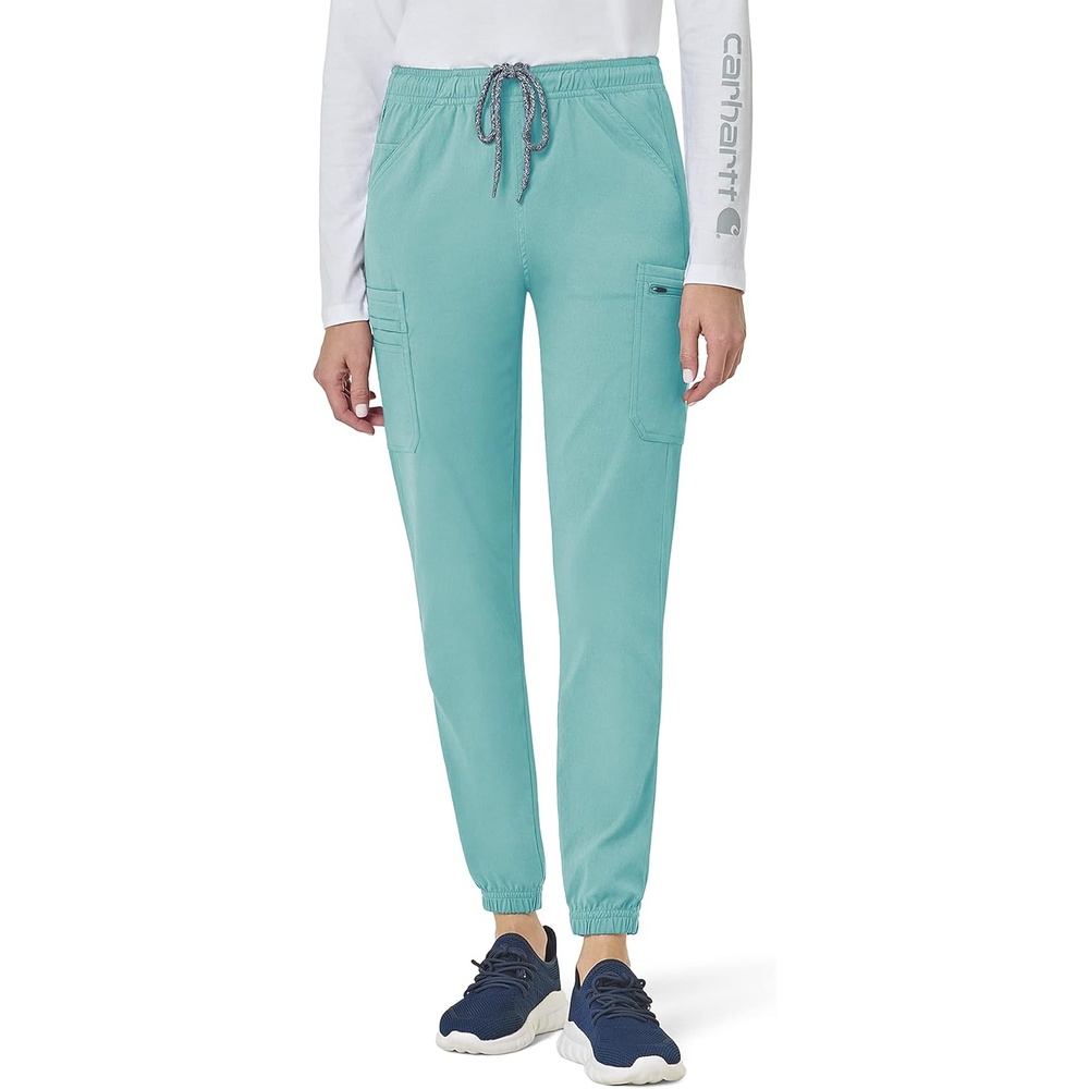 image:imageCarhartt Rugged Flex Peak Womens Cargo Jogger Scrub PantAqua Sea