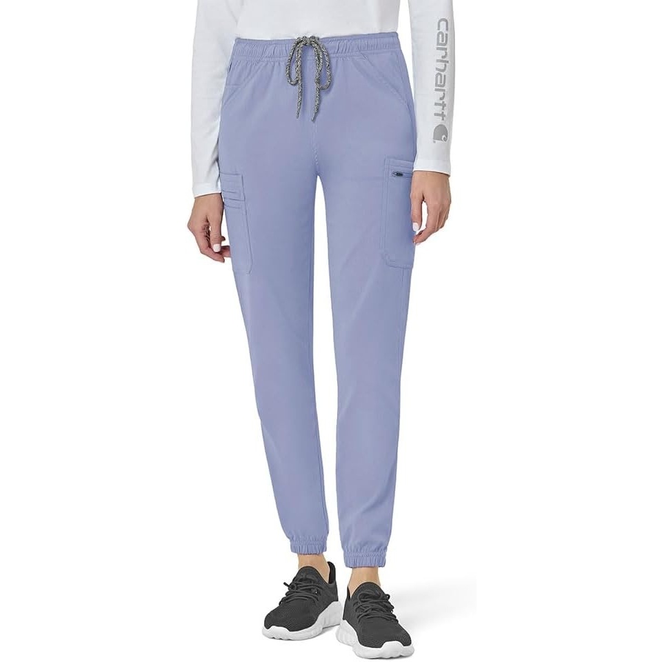 image:imageCarhartt Rugged Flex Peak Womens Cargo Jogger Scrub PantCeil Blue