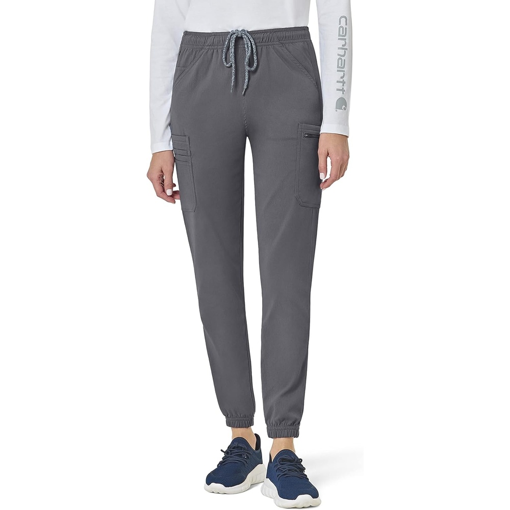 image:imageCarhartt Rugged Flex Peak Womens Cargo Jogger Scrub PantPewter