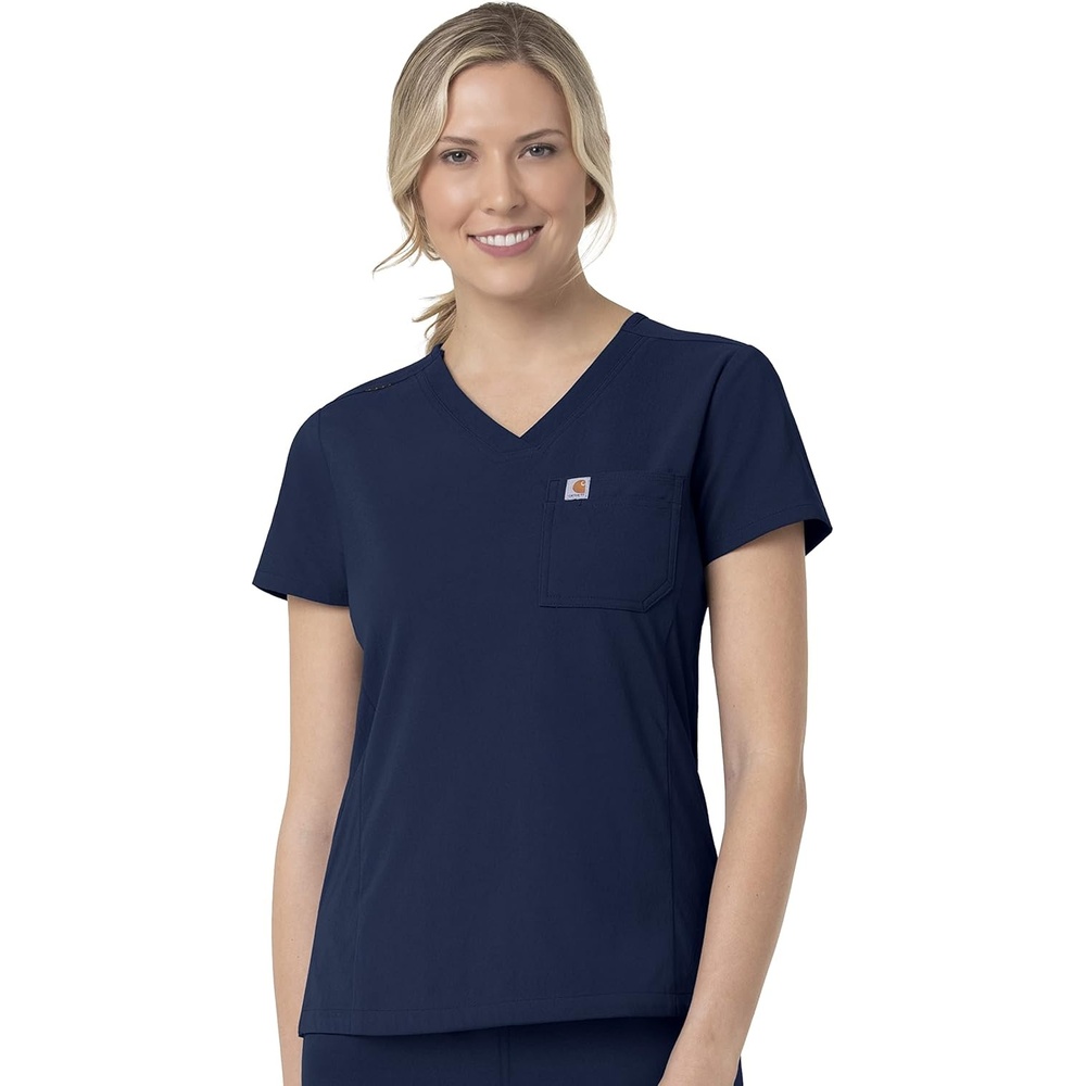 image:imageCarhartt Rugged Flex Peak Womens Tuckin Scrub TopNavy