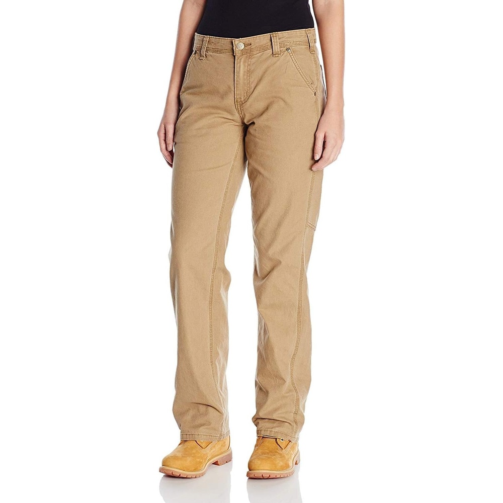 image:imageCarhartt Womens 102080 Womens Rugged Flex Loose Fit Canvas Work PantYukon
