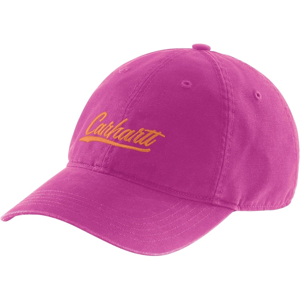 image:imageCarhartt Womens 105247 Womens Canvas Script Graphic CapMagenta Agate