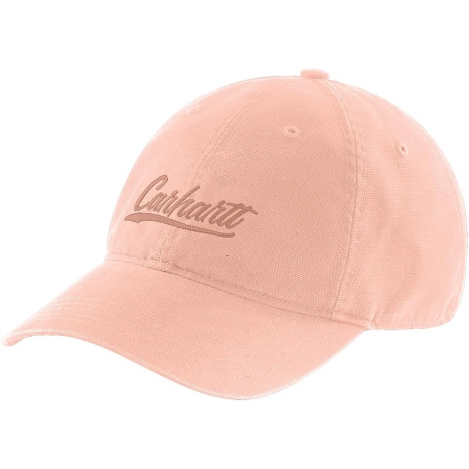 image:imageCarhartt Womens 105247 Womens Canvas Script Graphic CapTropical Peach