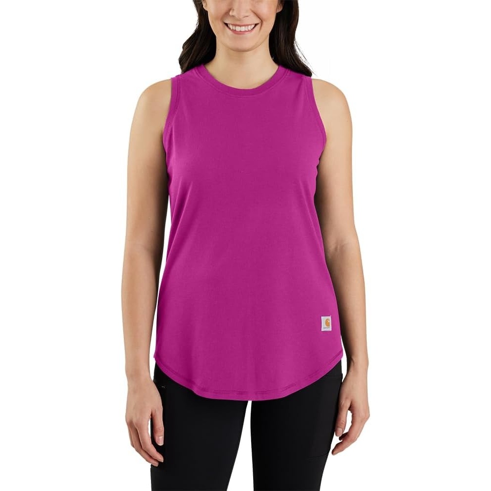 image:imageCarhartt Womens 105414 Womens Force Relaxed Fit TankMagenta Agate