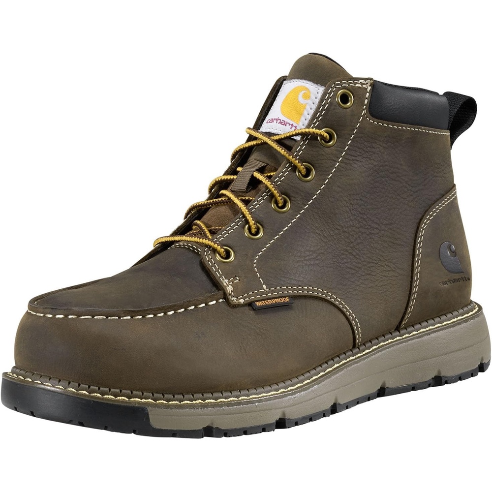 image:imageCarhartt Womens 5 Trademill Nano Toe Waterproof SRO BootMossy Brown