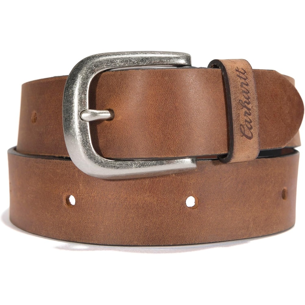 image:imageCarhartt Womens Casual Rugged Belts Available in Multiple Styles Colors amp SizesTanned Leather Continuous Tan